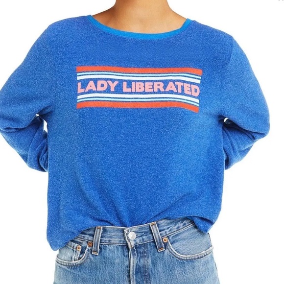 Wildfox lady liberated long sleeve top oversized - Picture 2 of 3